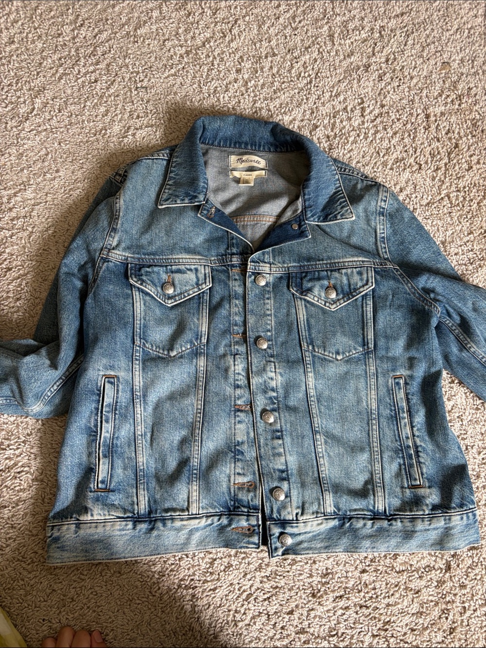 Madewell Vintage-Inspired Light Blue Denim Jacket